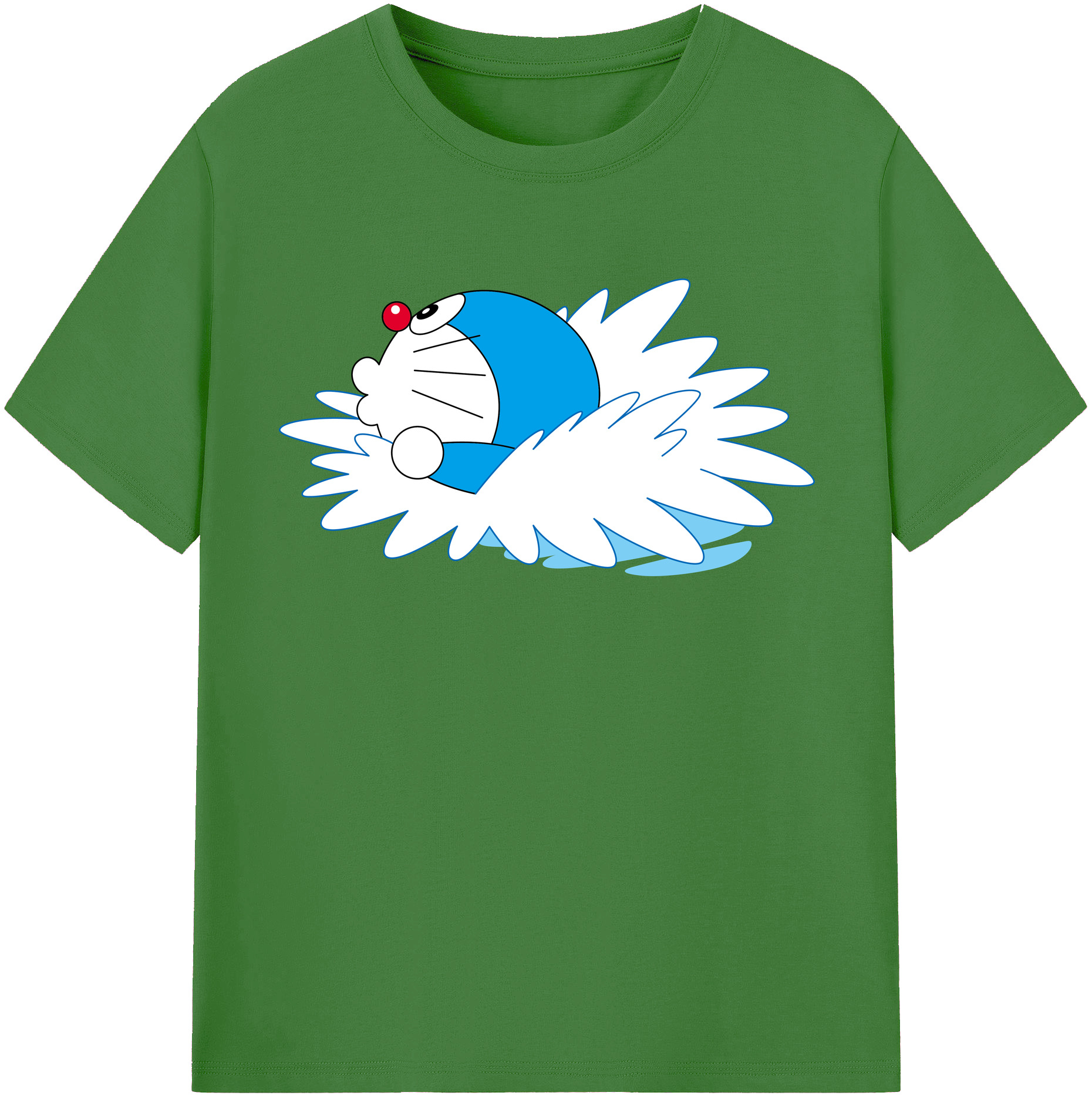 （画像用） ドラえもん Doraemon レディースカジュアルプリントTシャツ（綿100％）